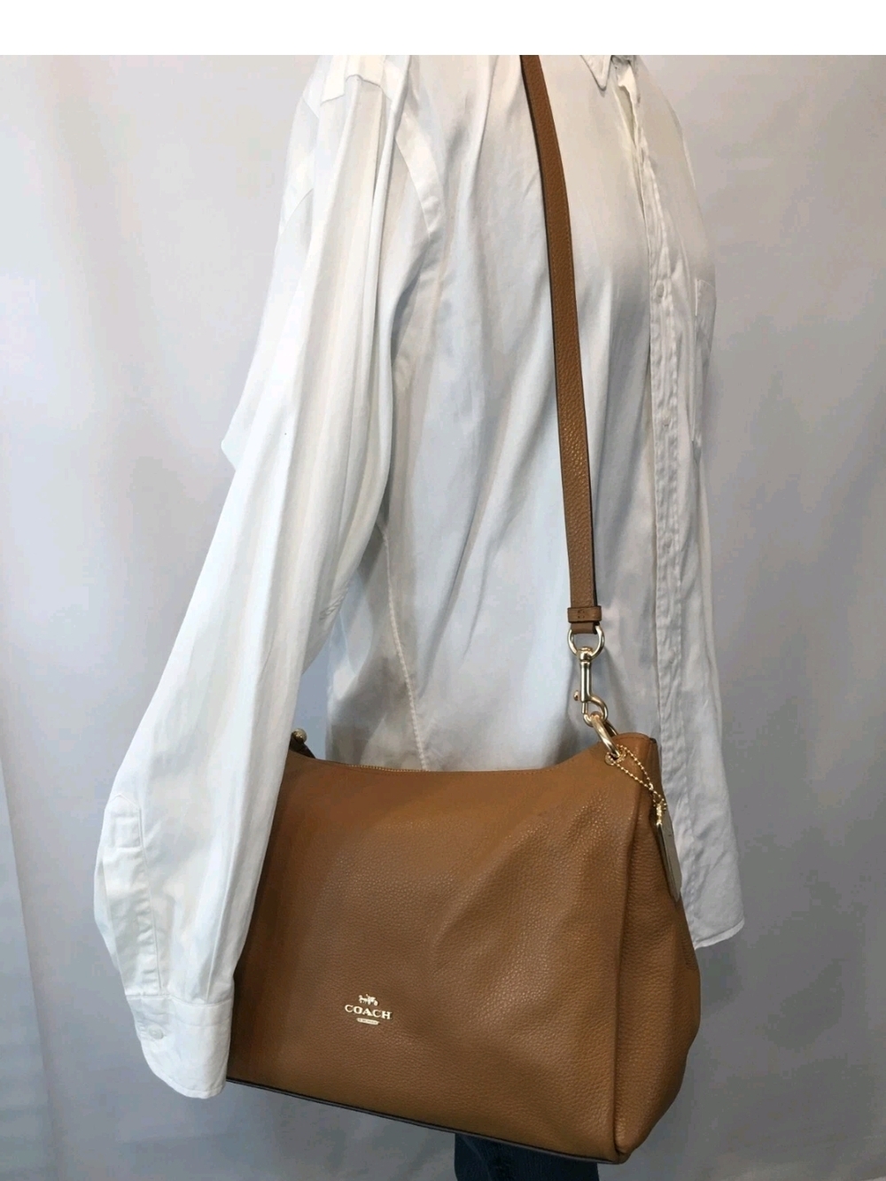 COACH Mia Tan Shoulder Bag NWOT
